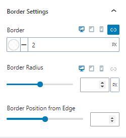 Image Overlay Border Settings