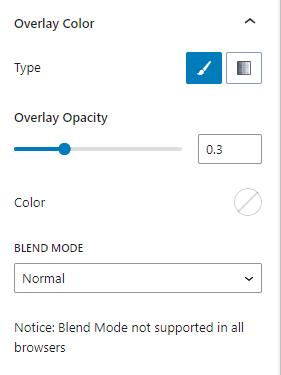 Advanced Image Overlay Color Settings Classic