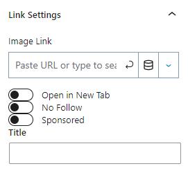 Image Link Settings updated