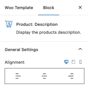 Product Description General Settings