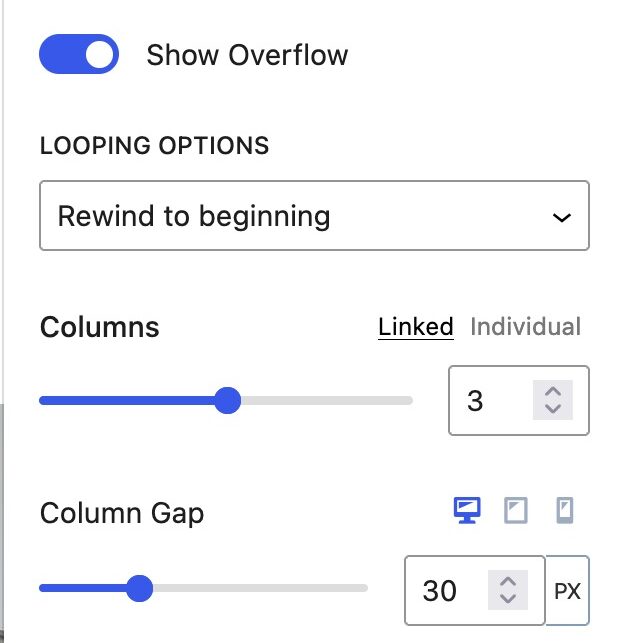 Carousel General Settings