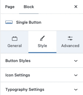 Single button Style Tab