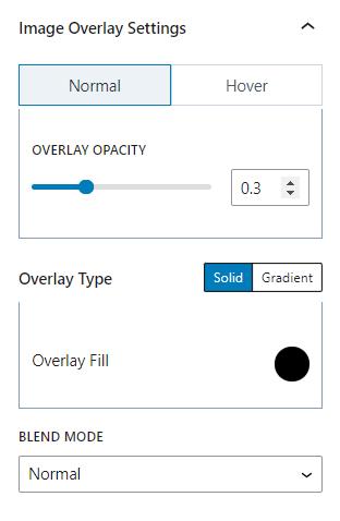 Image Overlay Settings