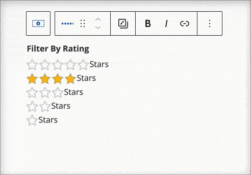 Sample Filter Rating