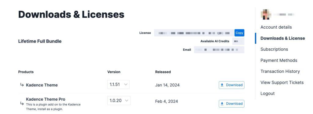 Downloads and License