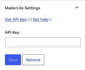 Advanced MailerLite Settings