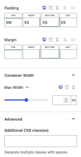 Advanced Header Row Settings