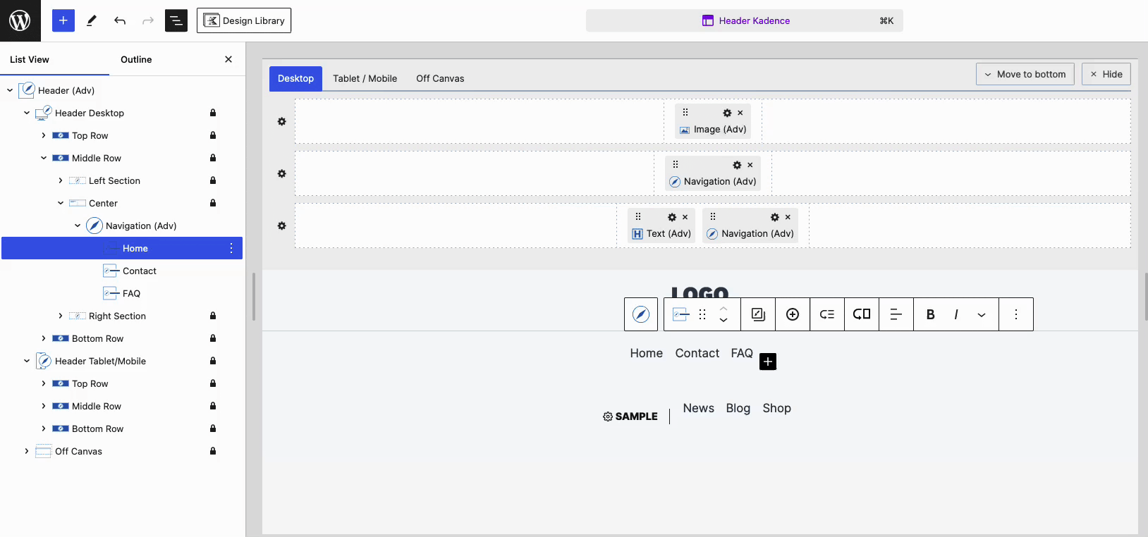 Creating Submenus