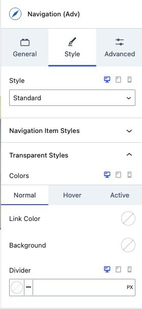 Navigation Styles