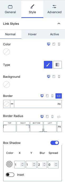 Style Settings A