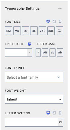 Style Settings C