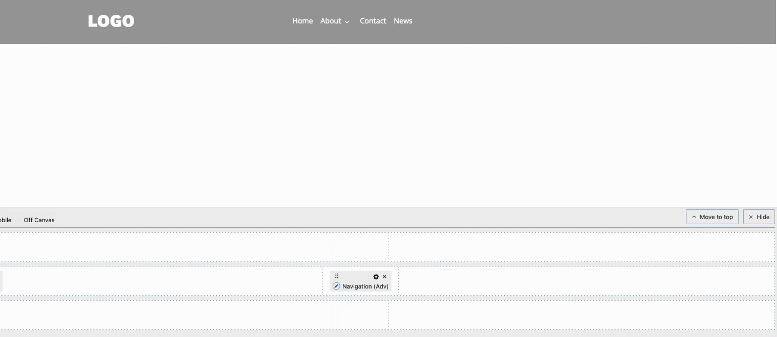 Adding Blocks to Advanced Headers