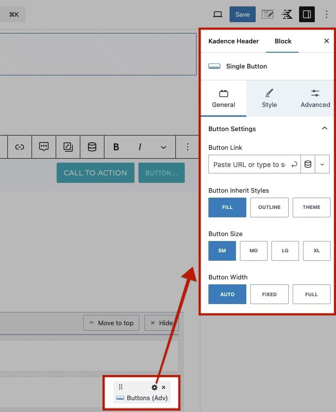 Blocks Settings