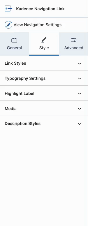 Image Media settings