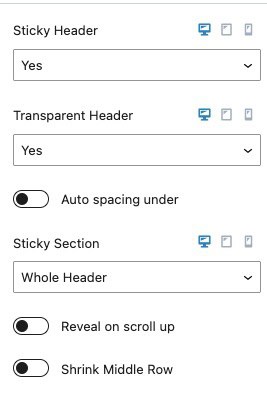 Sticky and Transparent Headers