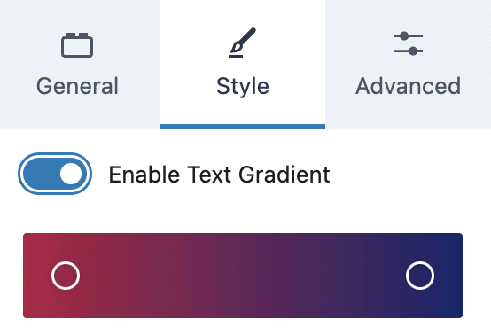 Enable Text Gradient