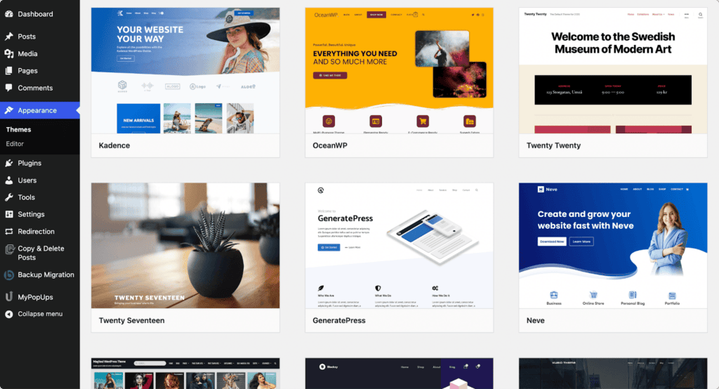 WordPress themes